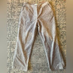 St John Sport Grey/Taupe Corduroy Pants size 10